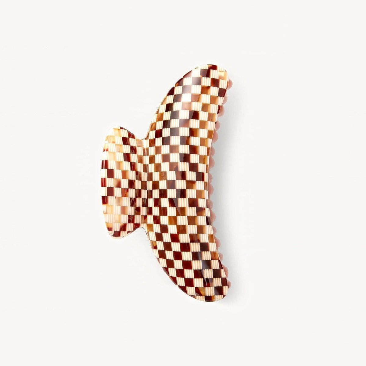 MACHETE Grande Heirloom Claw in Tortoise Checker Acetate - Lifestory