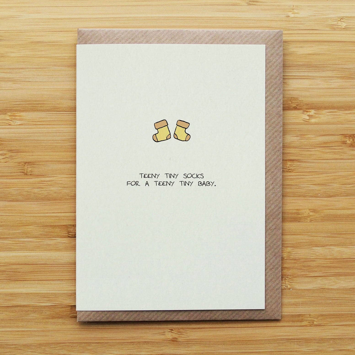 Baby Socks Yellow Card by RossJDesigns - Lifestory