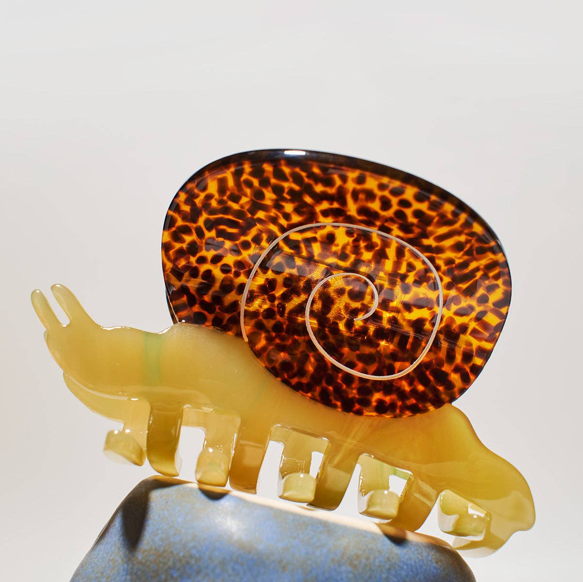Winona Irene Garden Snail Small Acetate Hair Claw - Lifestory