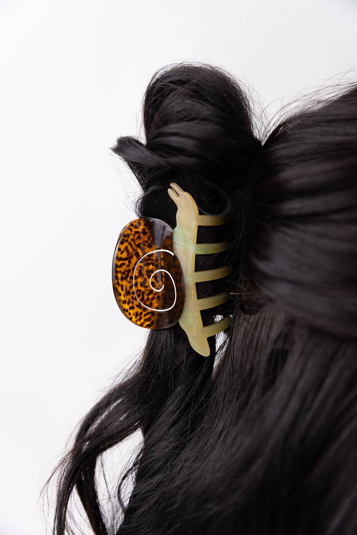 Winona Irene Garden Snail Small Acetate Hair Claw - Lifestory
