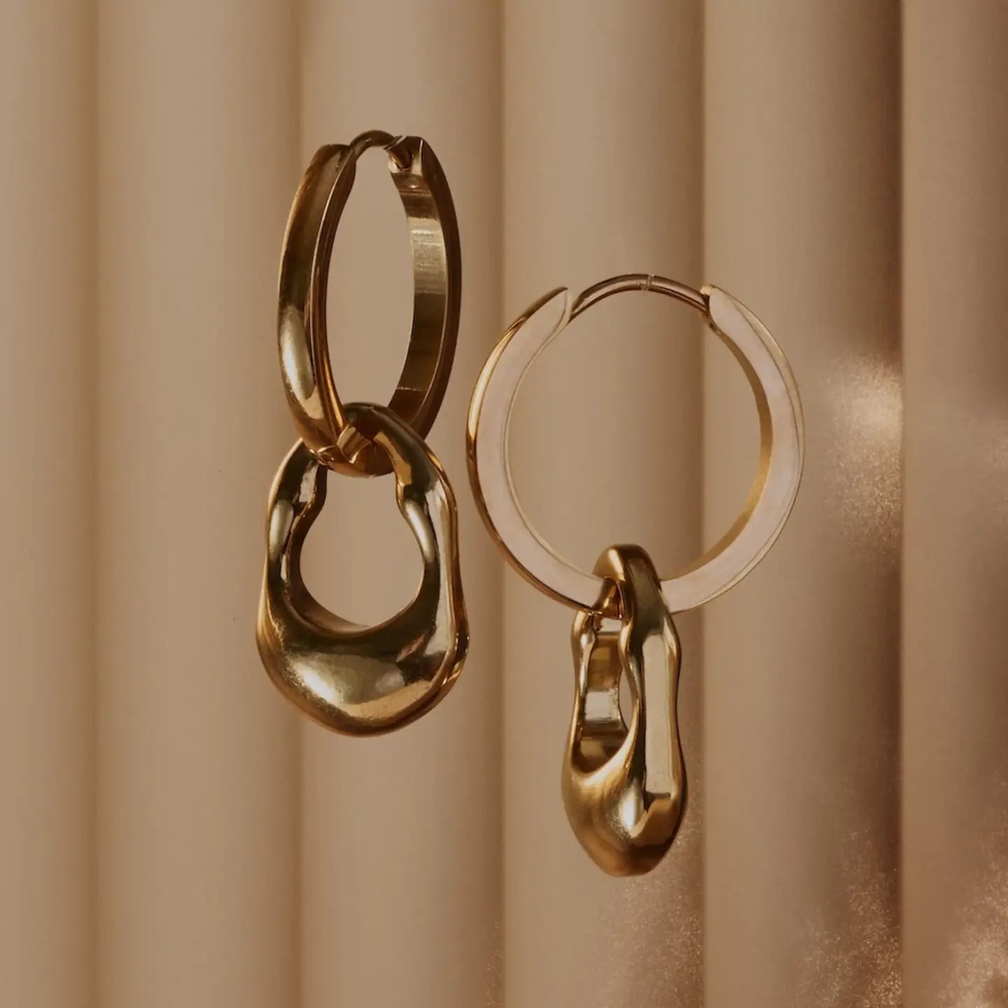 Neve Hoop Earrings in Gold or Silver by A Weathered Penny