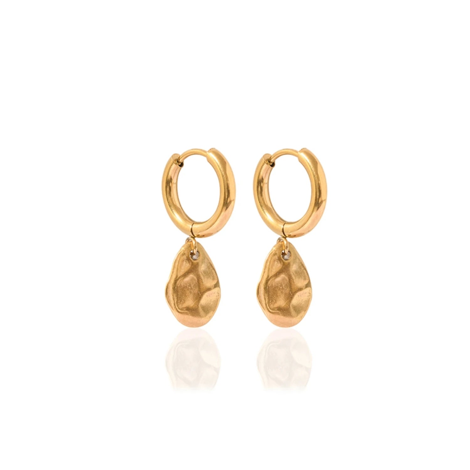 Aspen Hoop Earrings in Gold or Silver by A Weathered Penny - Lifestory