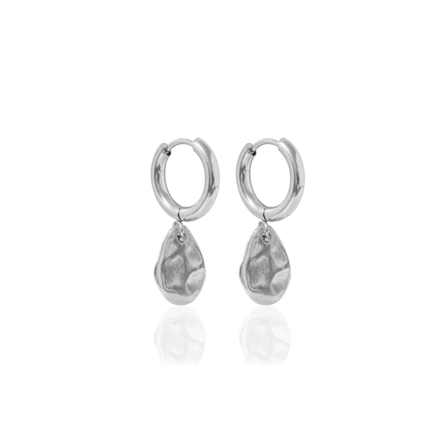 Aspen Hoop Earrings in Gold or Silver by A Weathered Penny - Lifestory