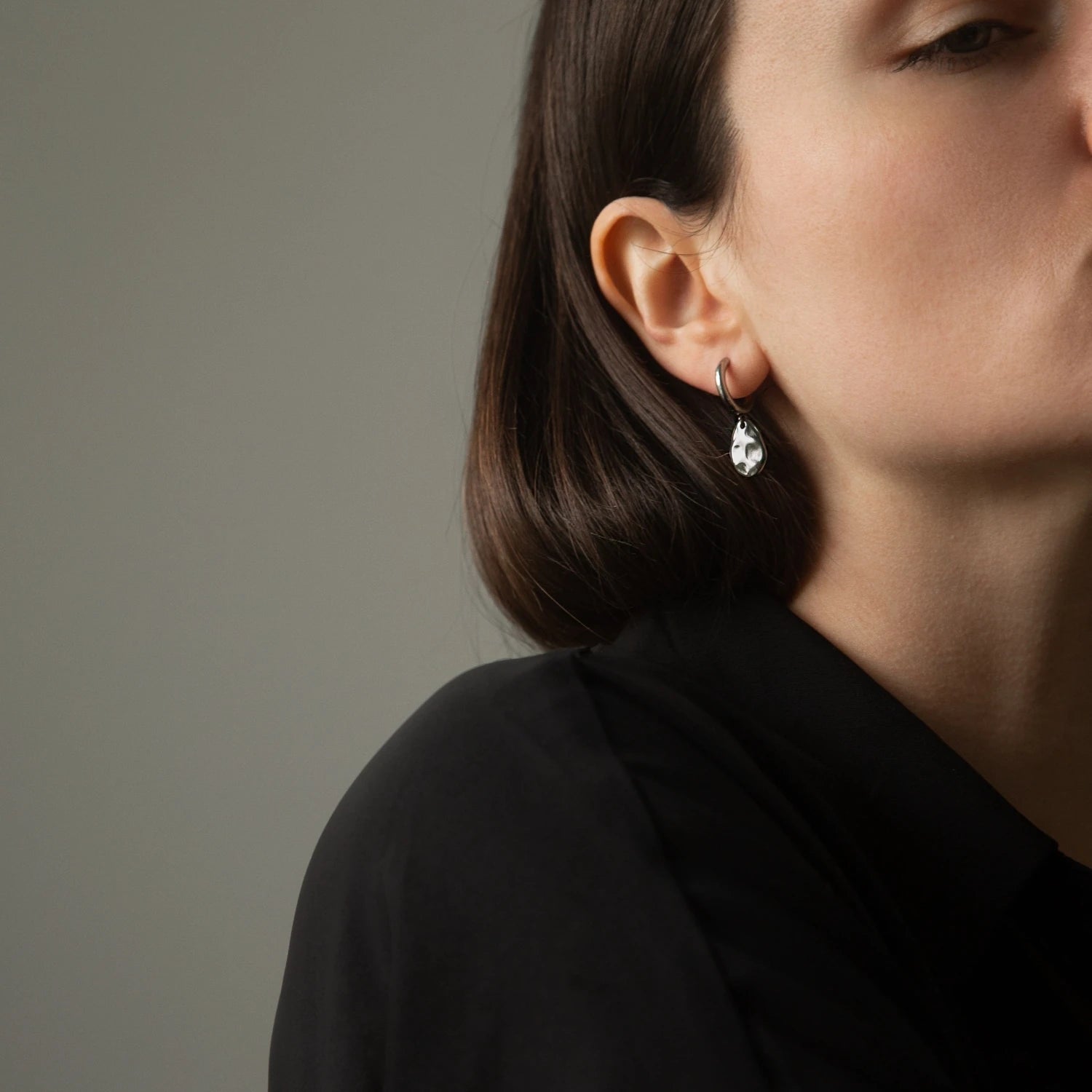 Aspen Hoop Earrings in Gold or Silver by A Weathered Penny - Lifestory