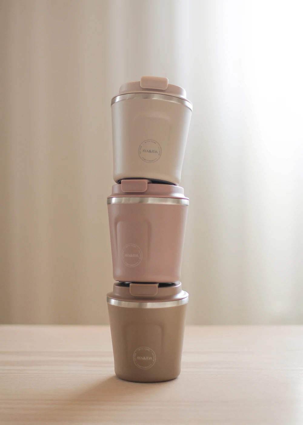 Aya & Ida 240ml CUP2GO for Hot & Cold Drinks in Various Colours - Lifestory