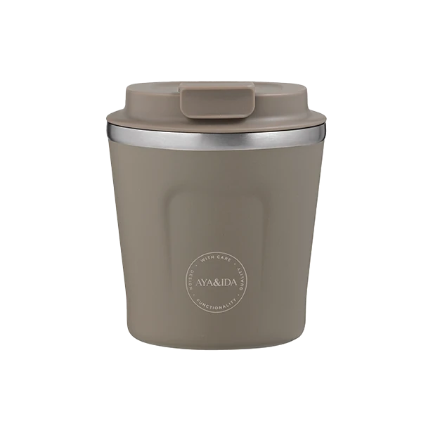 Aya & Ida 240ml CUP2GO for Hot & Cold Drinks in Various Colours - Lifestory #color_driftwood