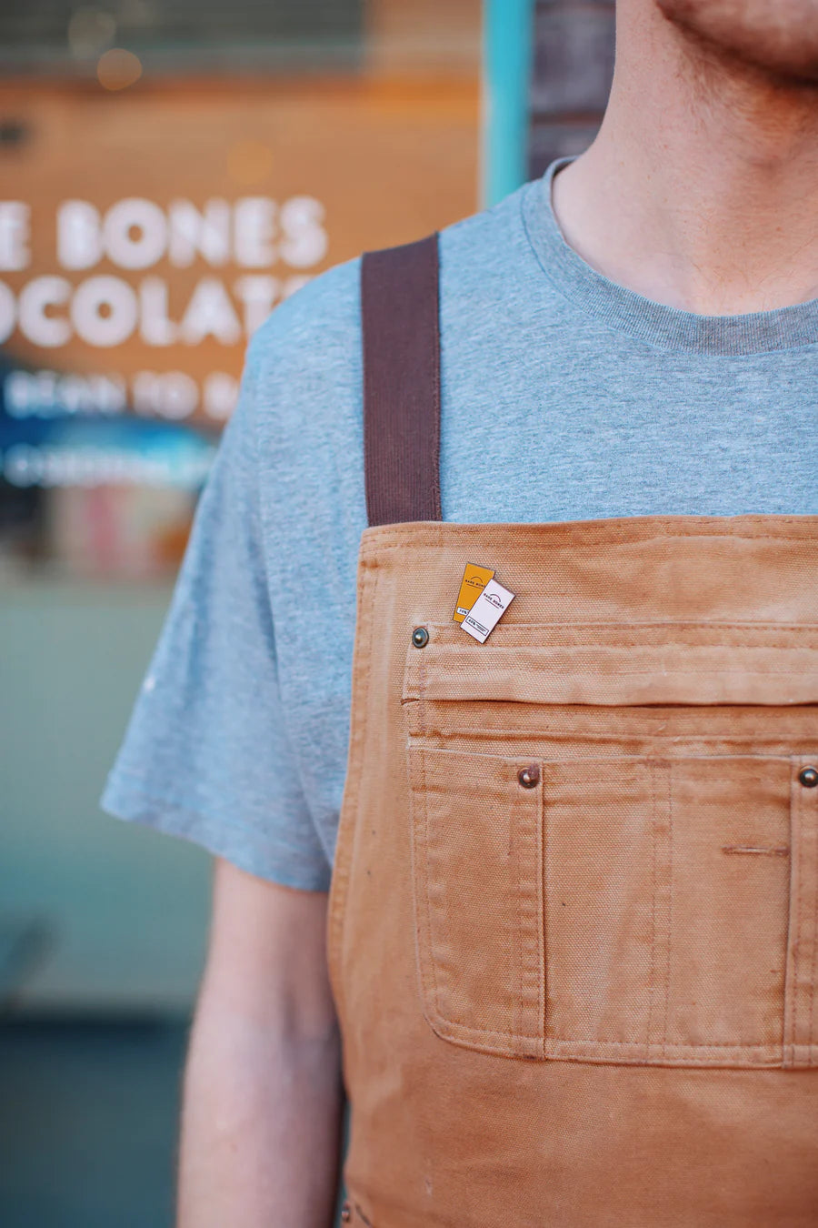 Bare Bones Enamel Pin Badge - Lifestory