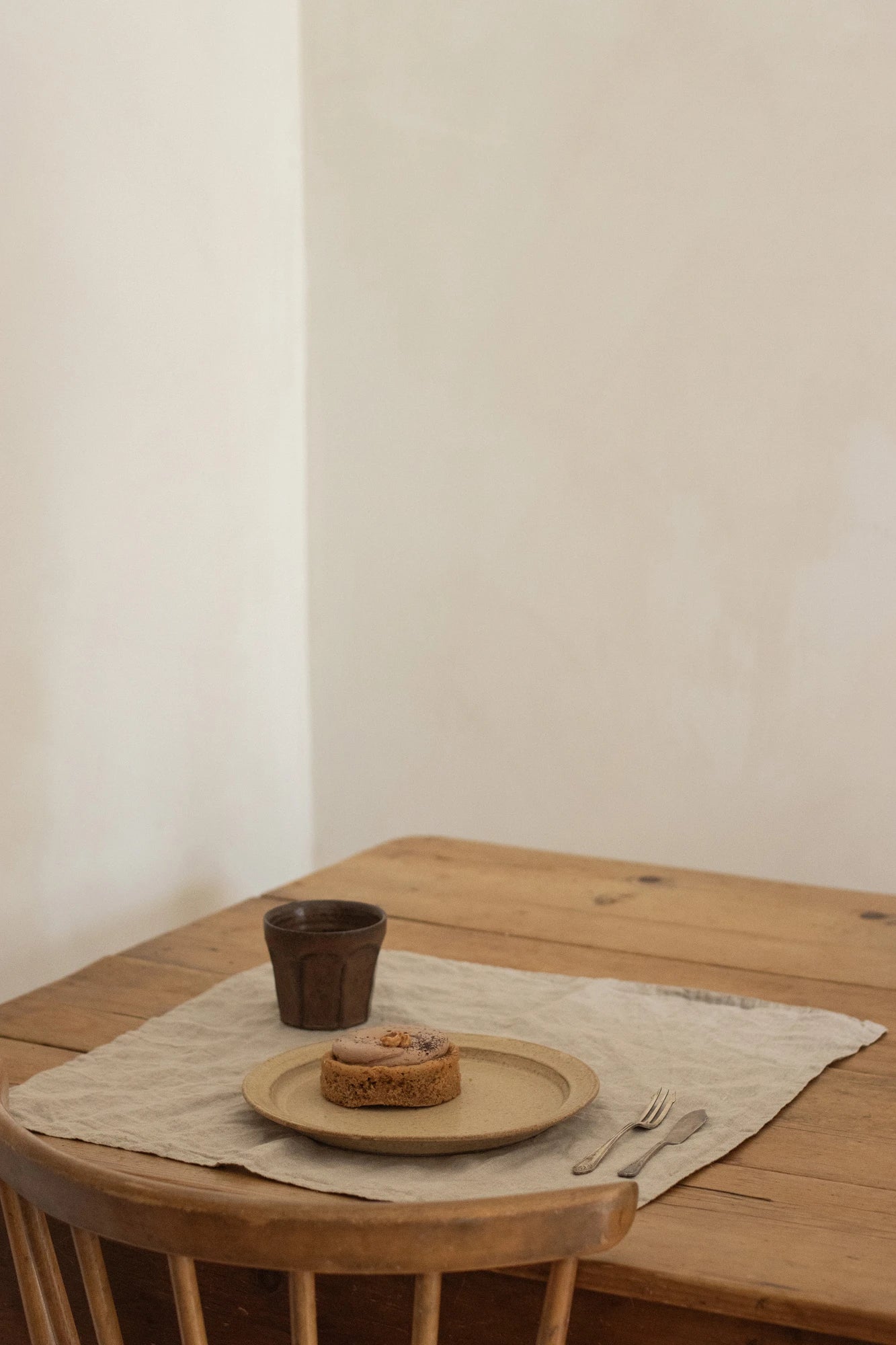 Faceted Cup in Bark Glaze by Blanc Ceramics - Lifestory