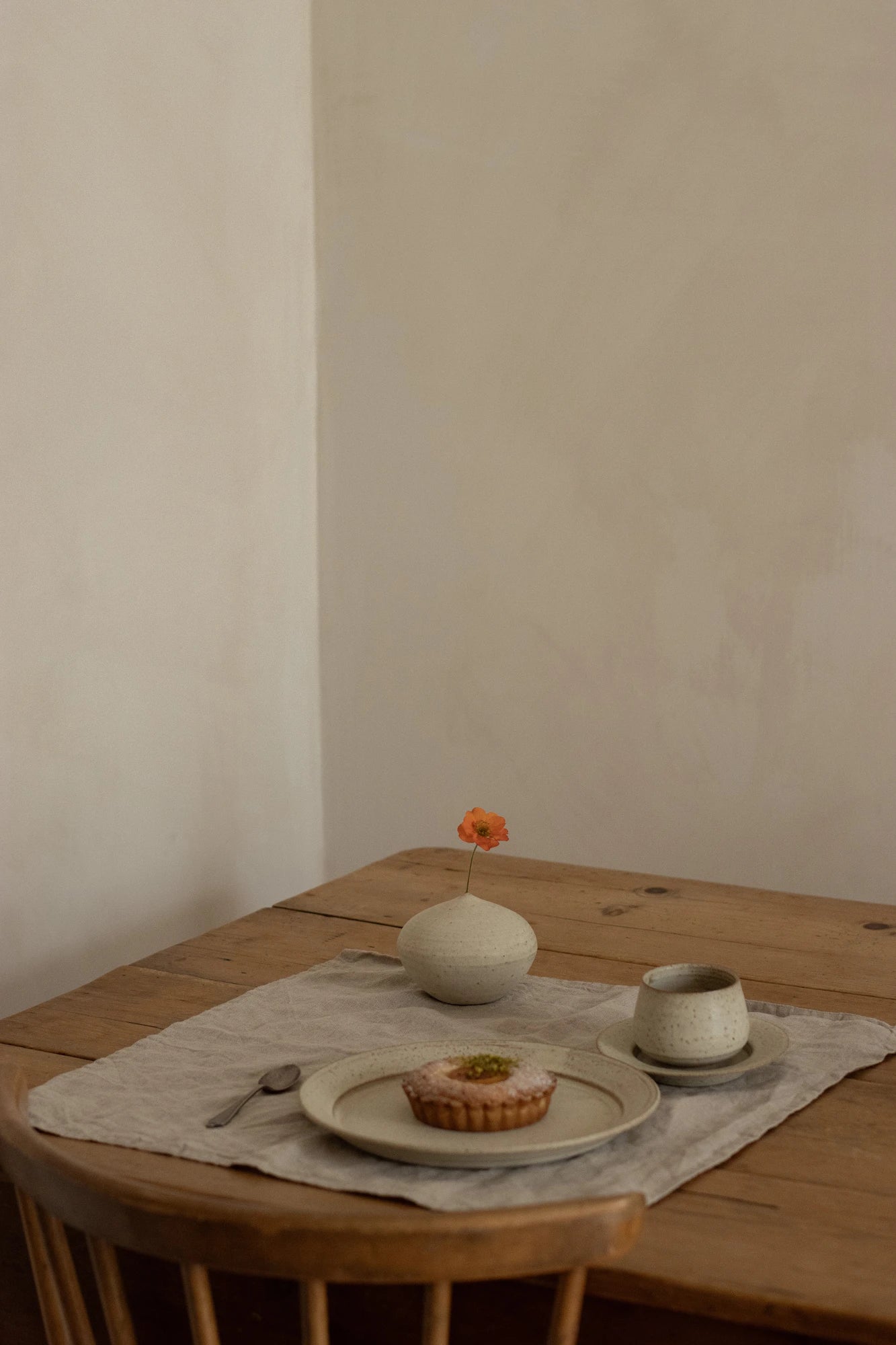 Small Cup & Saucer in Stone Glaze by Blanc Ceramics - Lifestory