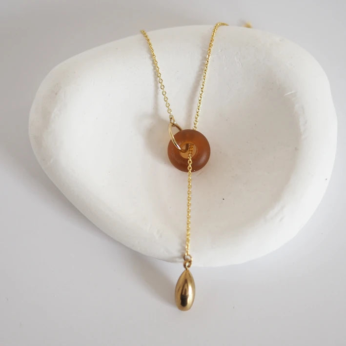 KIRA Murano Glass & Gold-plated Teardrop by brass+bold - Lifestory