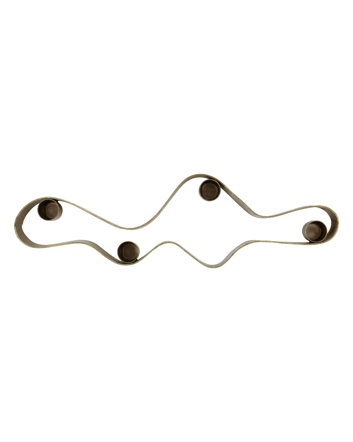 House Doctor Flood Candle Holder in Antique Brown - Lifestory