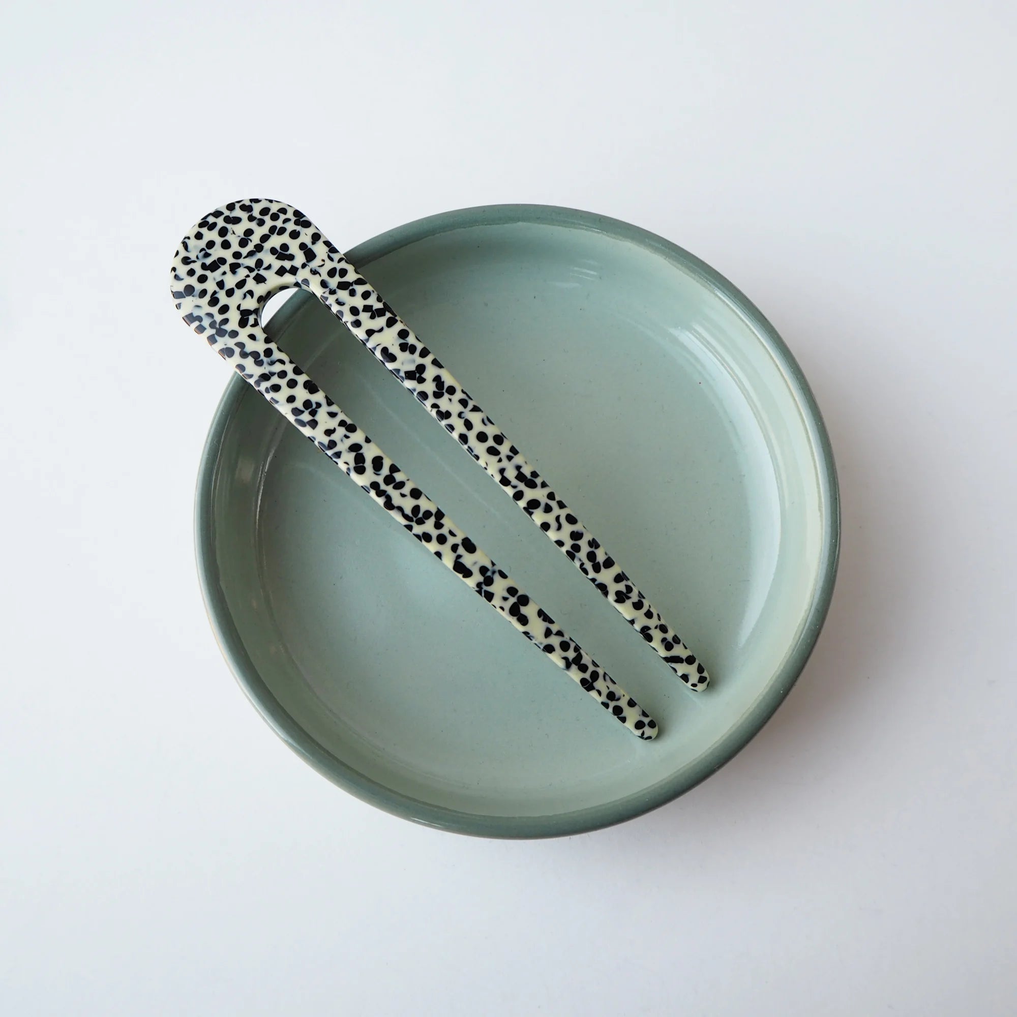 Marble Terrazzo French Hair Pin by Custom Made