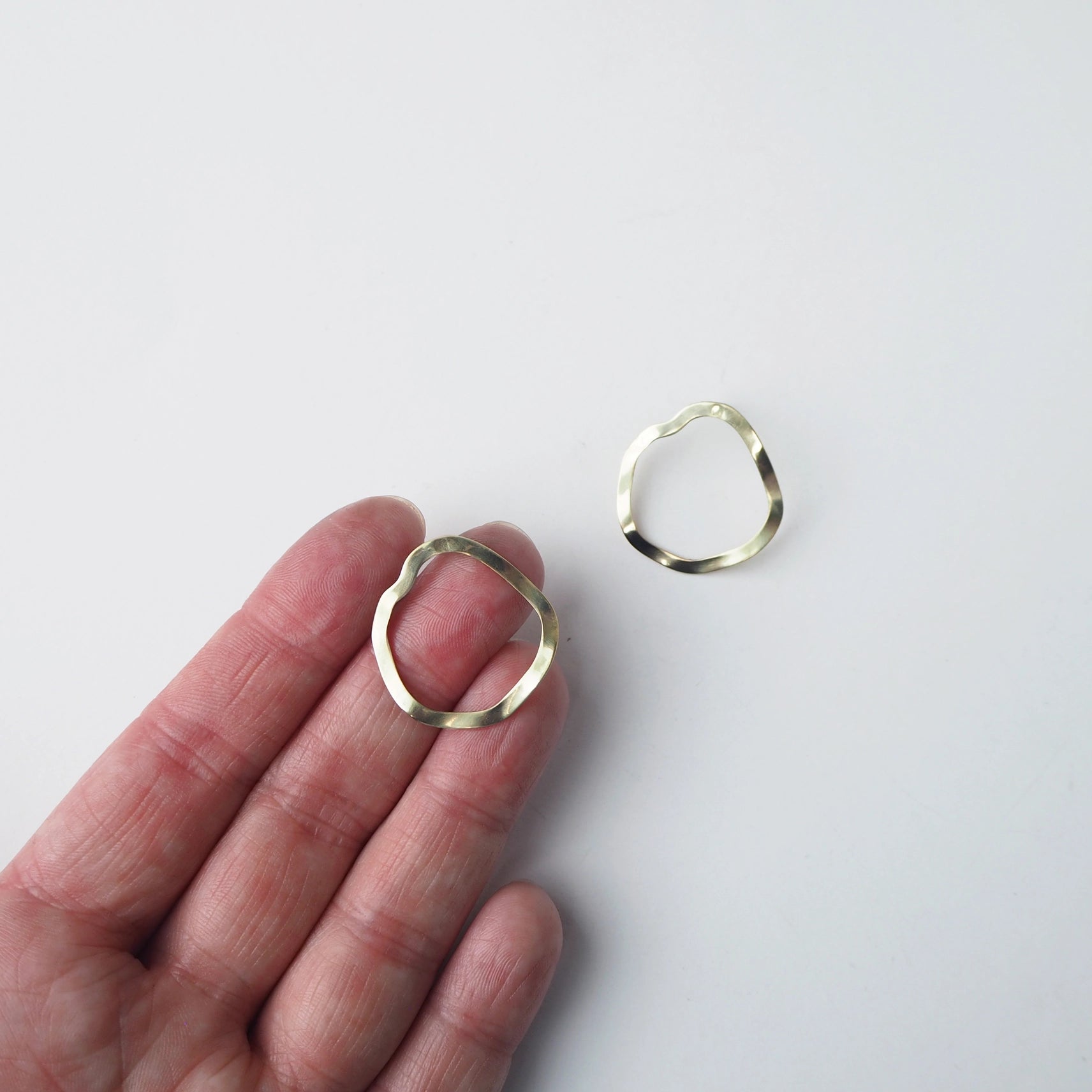 Mini Wave Earrings | Brass | by Custom Made - Lifestory