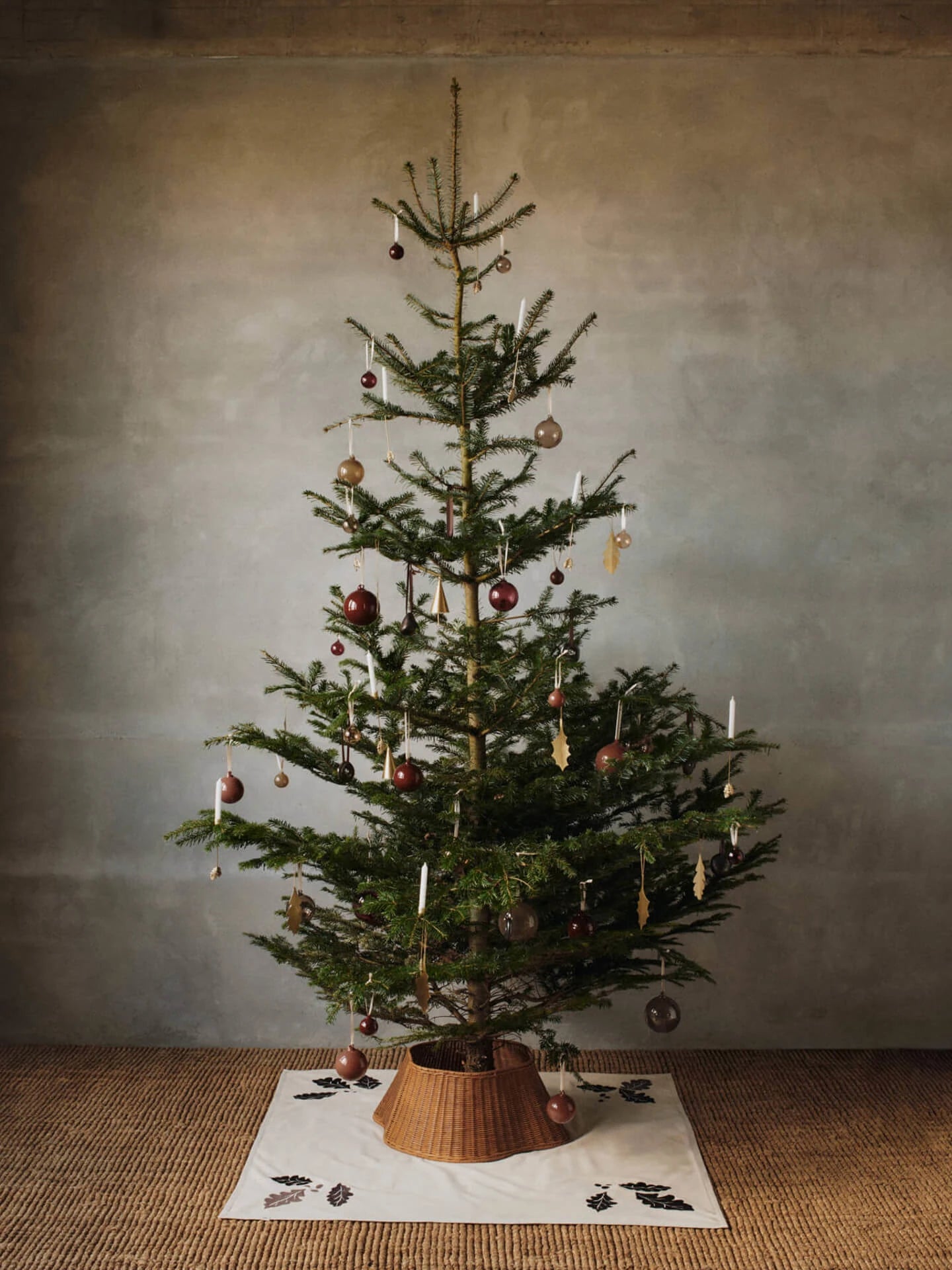 Ferm Living Set of 2 Brass Cone Bell Ornaments - Lifestory