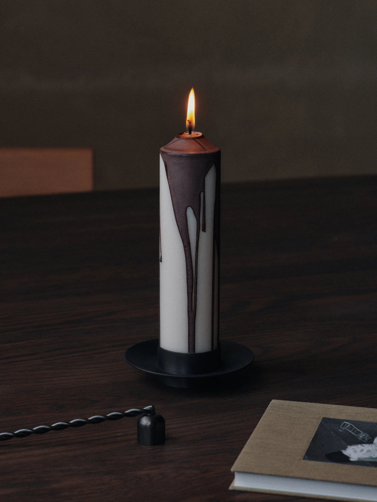 Ferm Living Dryp Pillar Candle H20cm - Lifestory