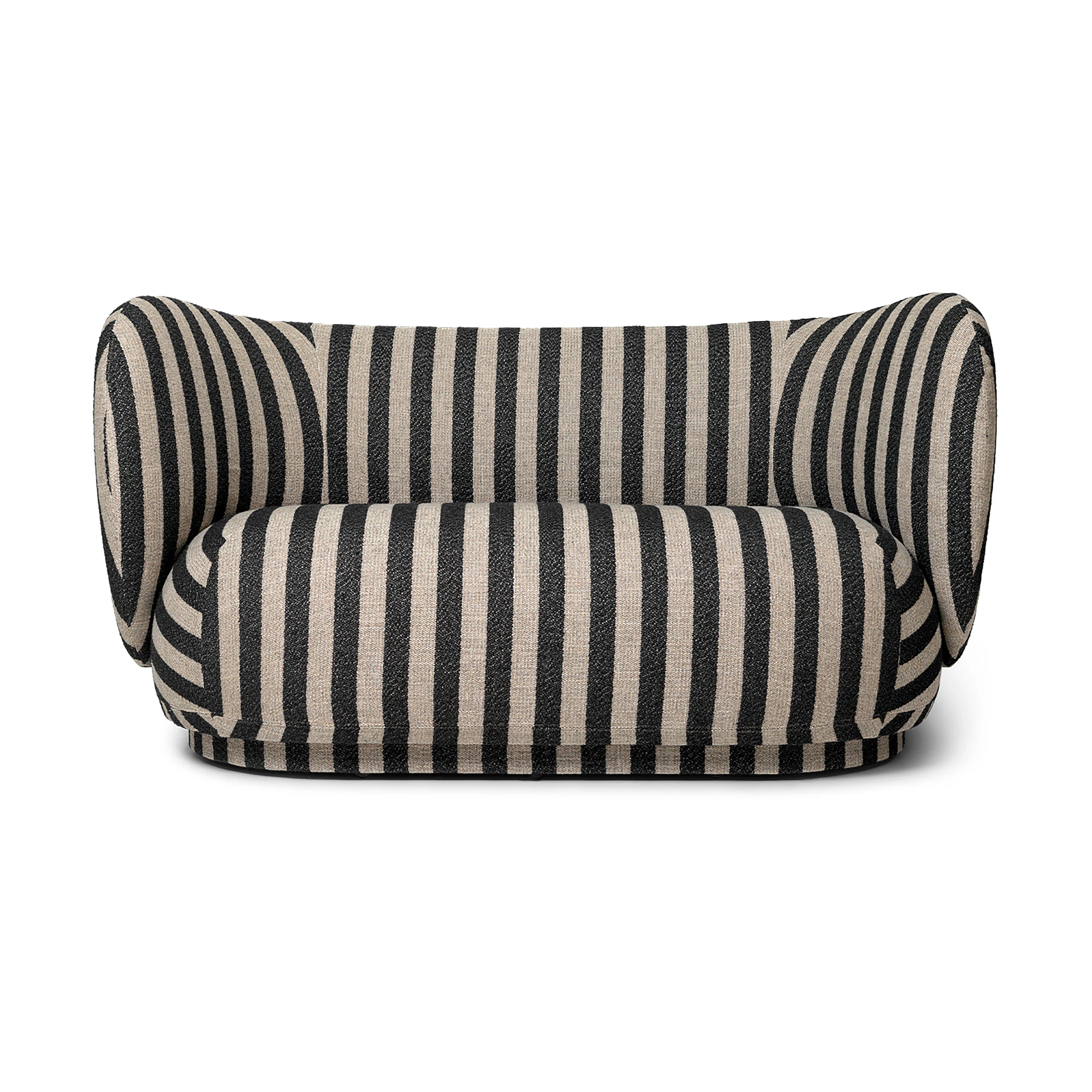 Ferm Living Rico 2-Seater Sofa in Louisiana stripe fabric