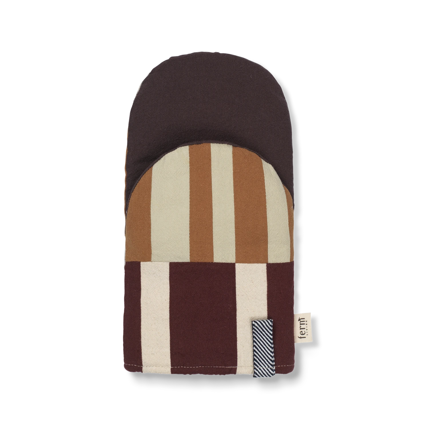 Ferm Living 'Section' Oven Mitt in Patchwork Cotton - Lifestory