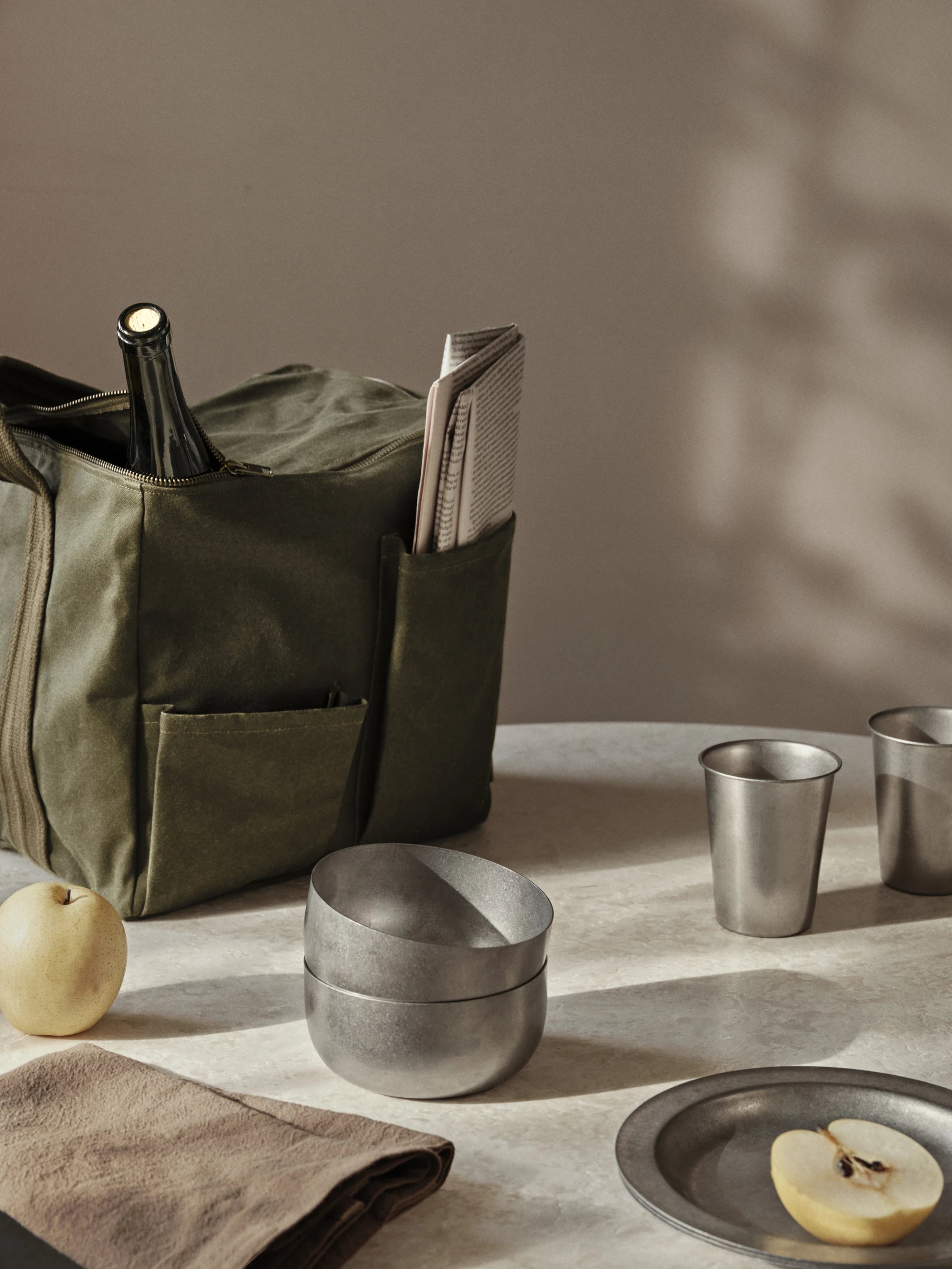 Ferm Living Tumbled Cup in Stainless Steel