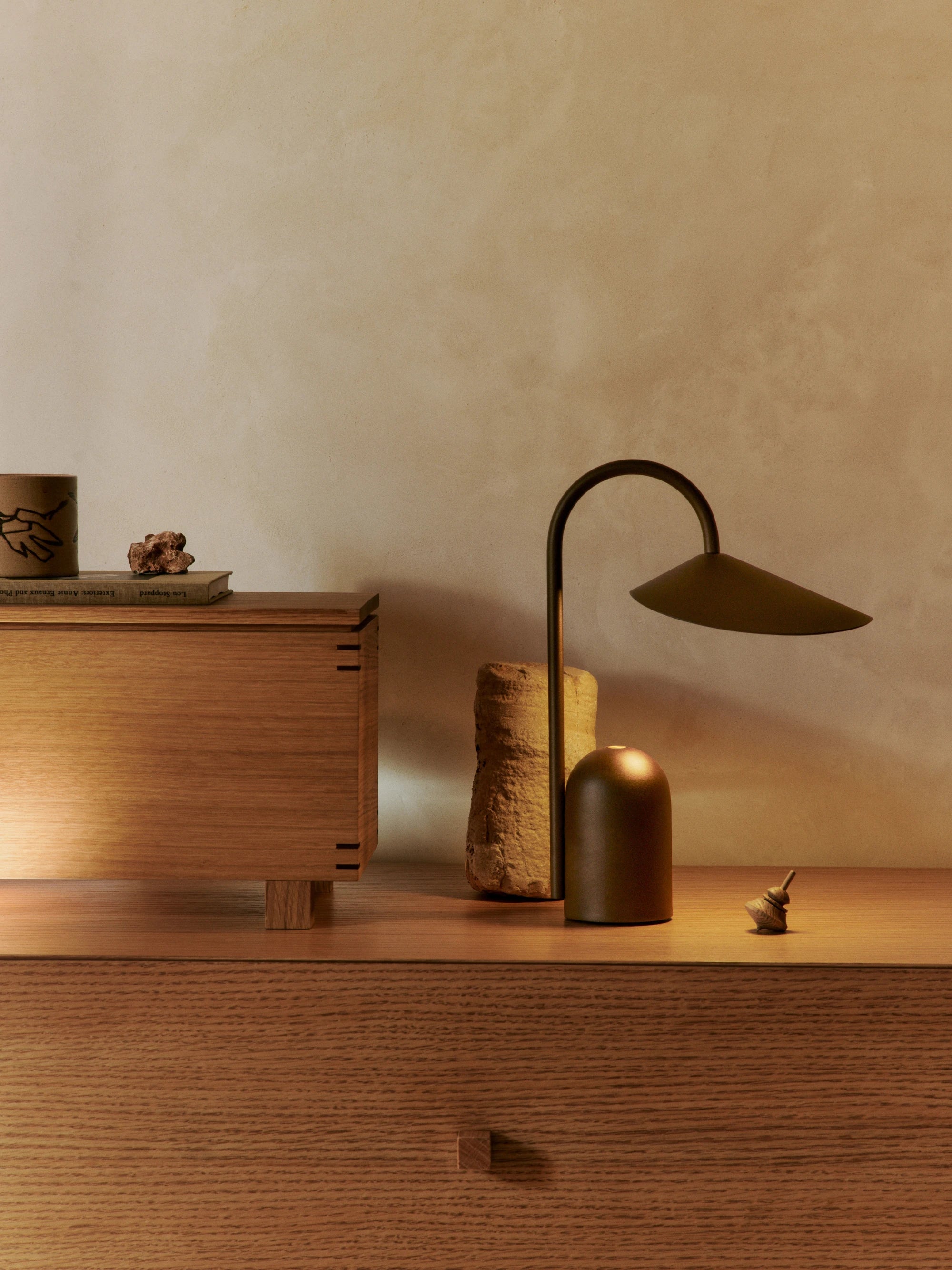Ferm Living Arum Portable Dimmable Lamp in Various Colours - Lifestory