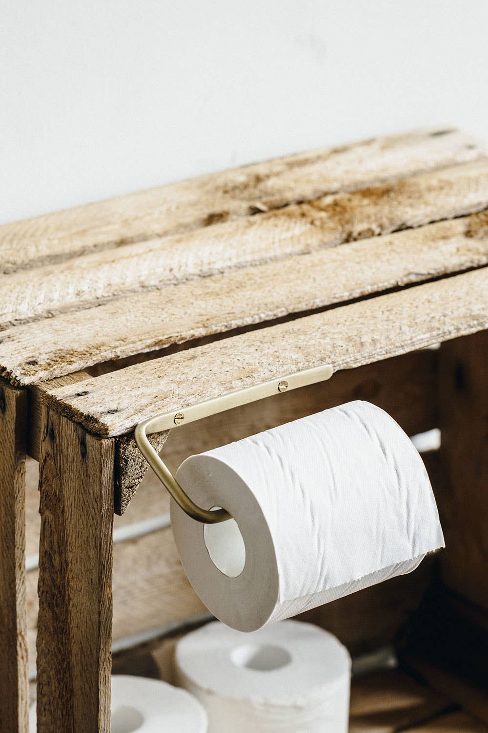Fog Linen Work Minimal Brass Toilet Paper Holder - Lifestory