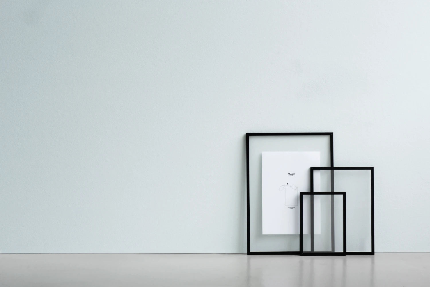 Frame Family in Black Powder Coated Aluminium by Moebe - Lifestory