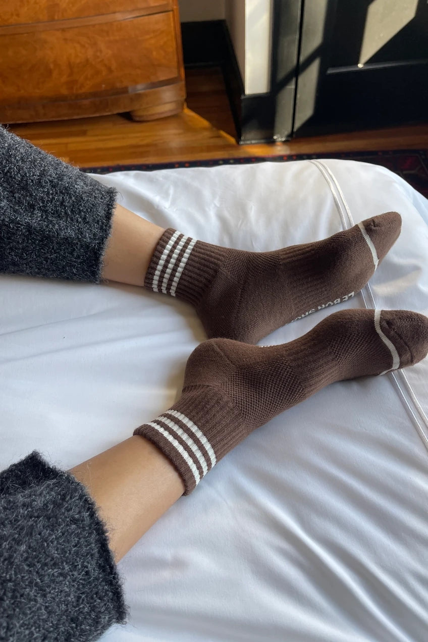 Le Bon Shoppe Girlfriend Socks in Mahogany