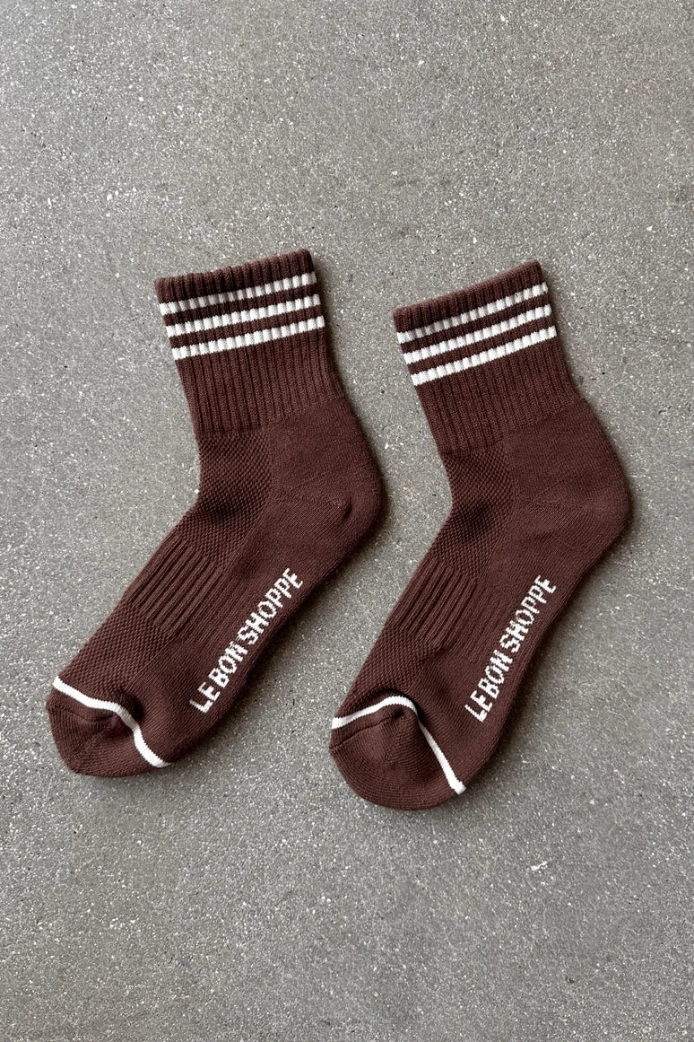 Le Bon Shoppe Girlfriend Socks in Mahogany