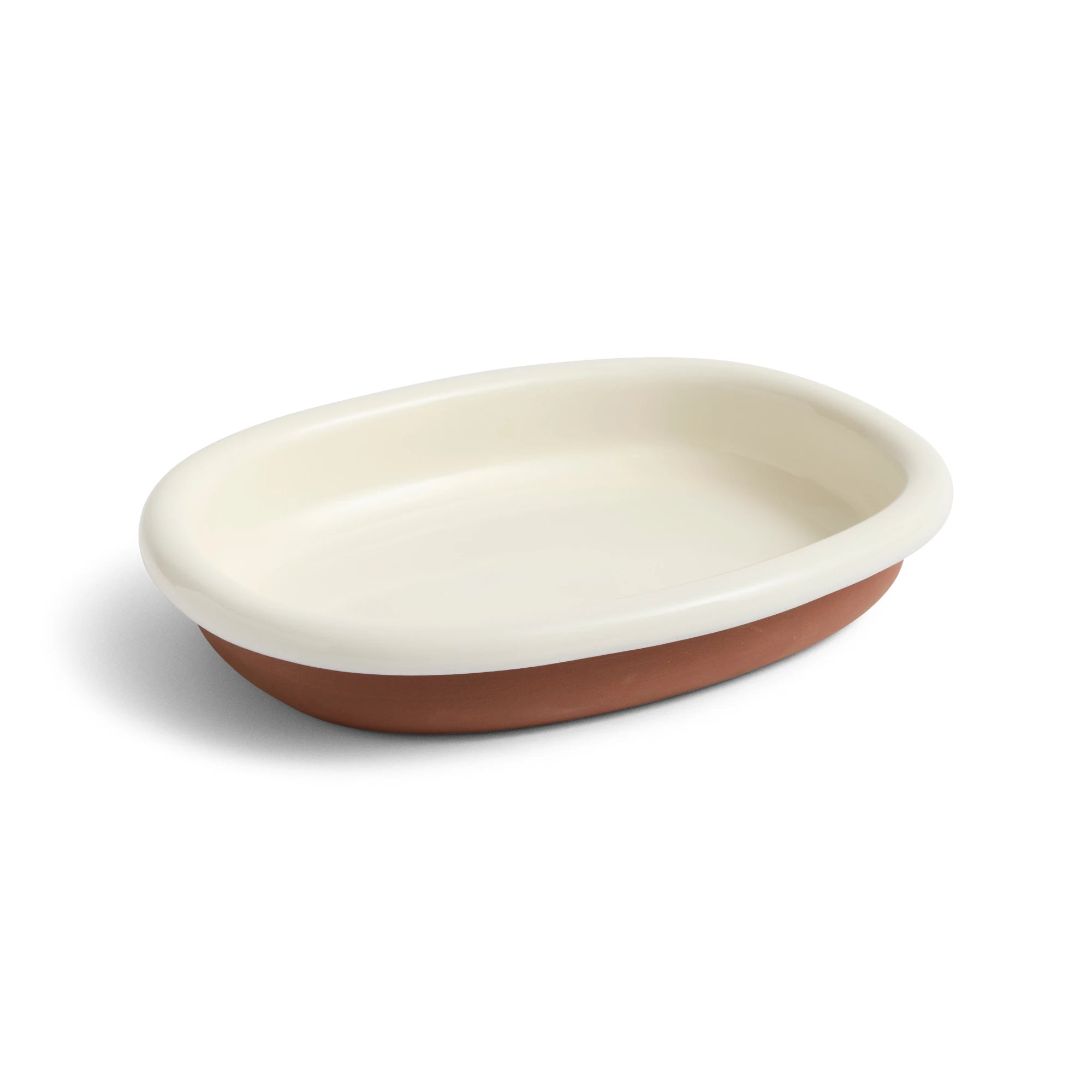HAY Barro large off-white oval dish