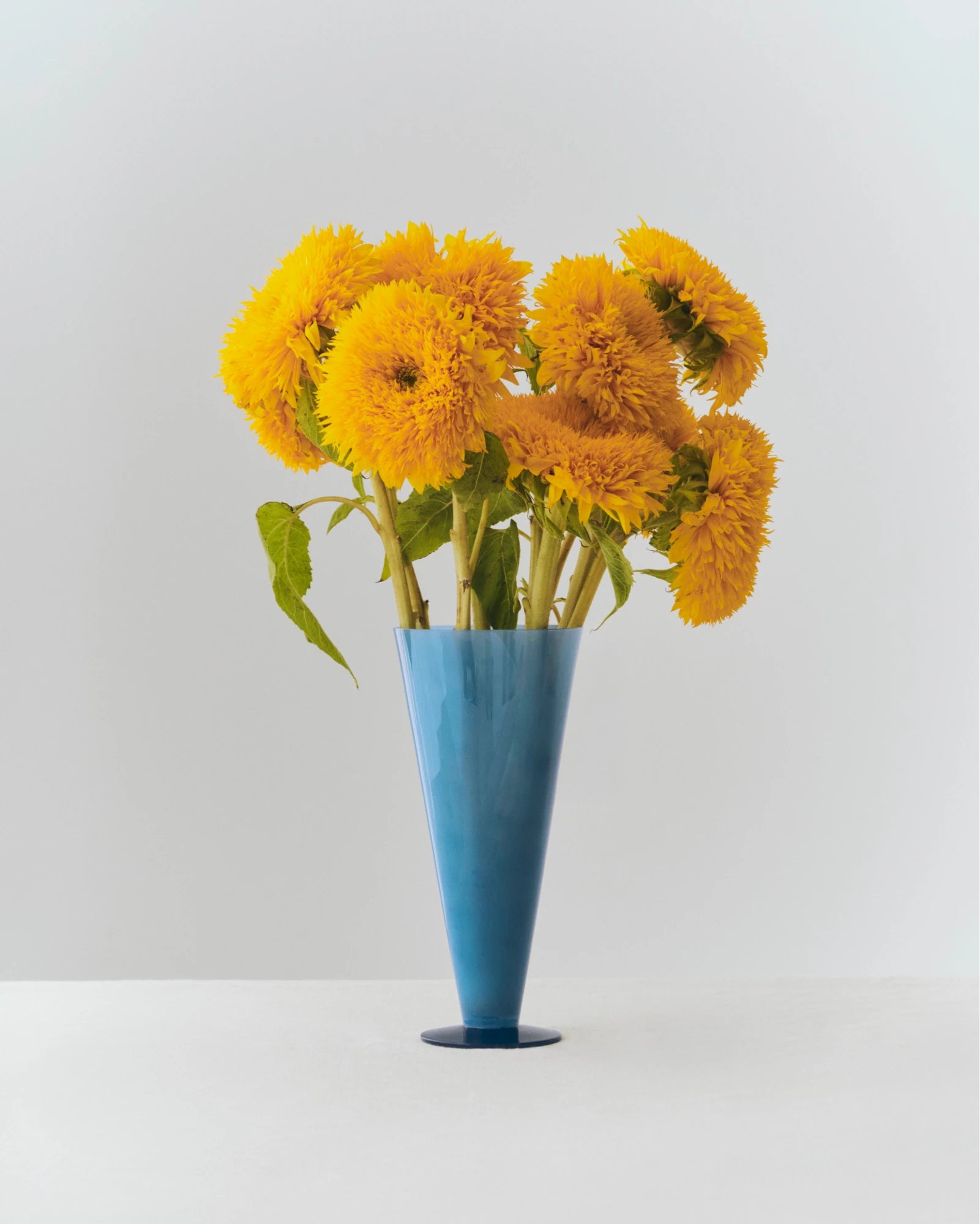 HAY Conical Vase Large in Soda Glass - Lifestory