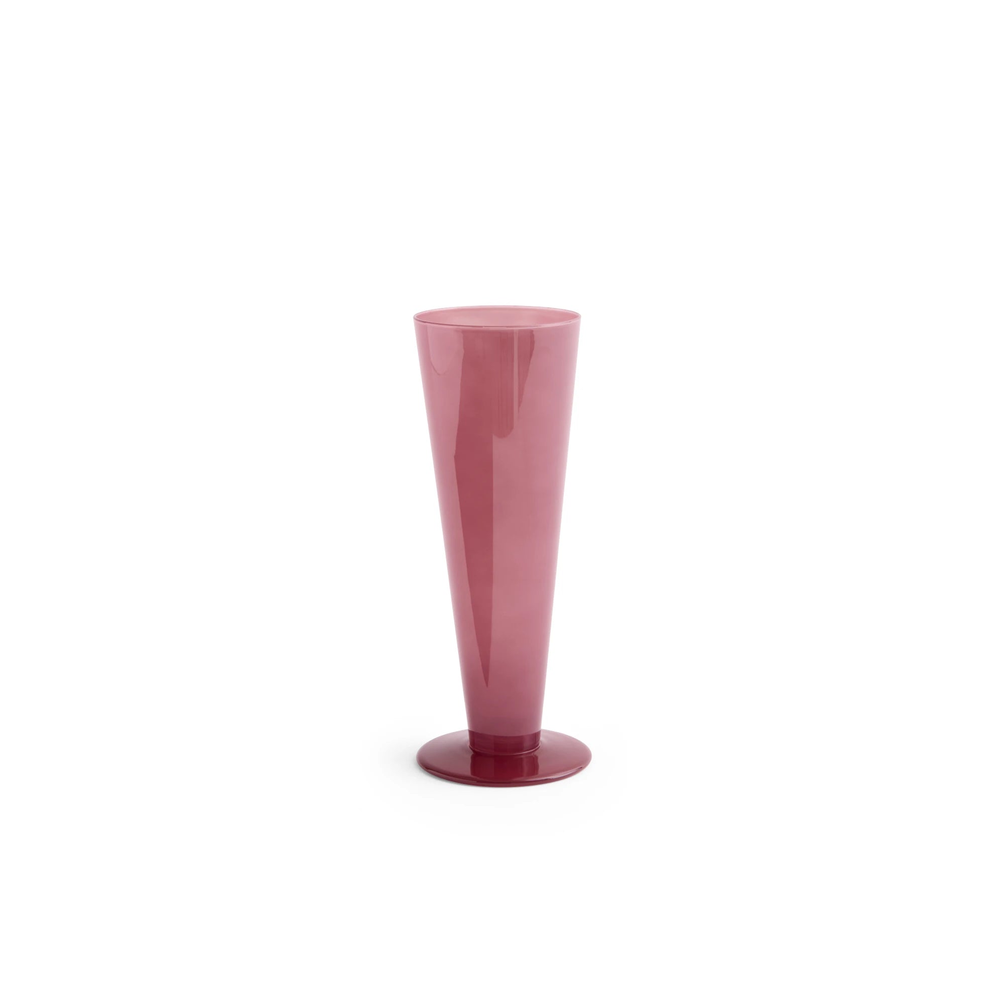 HAY Conical Vase Medium in Soda Glass - Lifestory