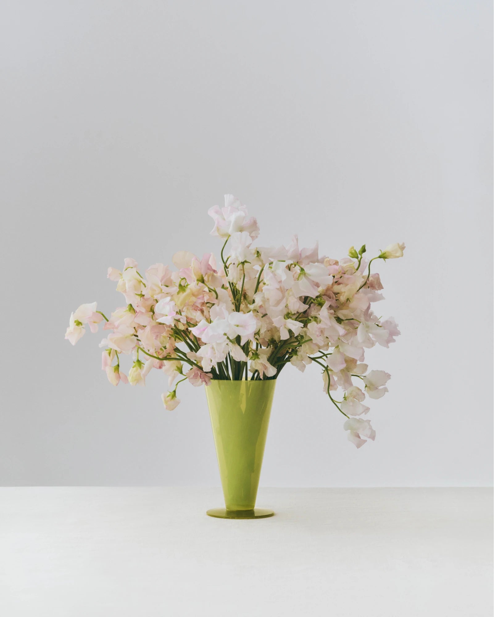 HAY Conical Vase Small in Soda Glass - Lifestory