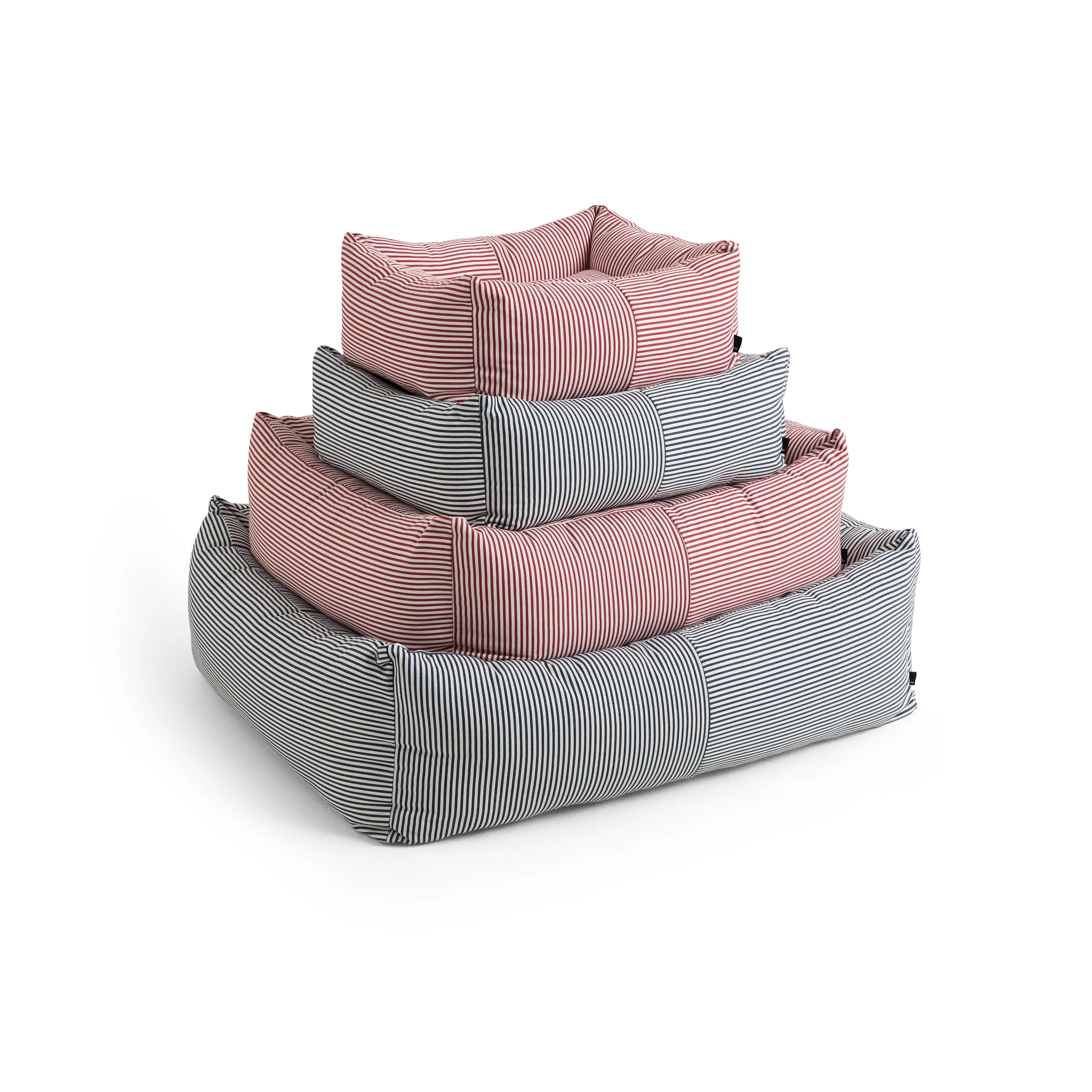 HAY Extra Small Dogs Bed Zip in Red & White Stripe - Lifestory