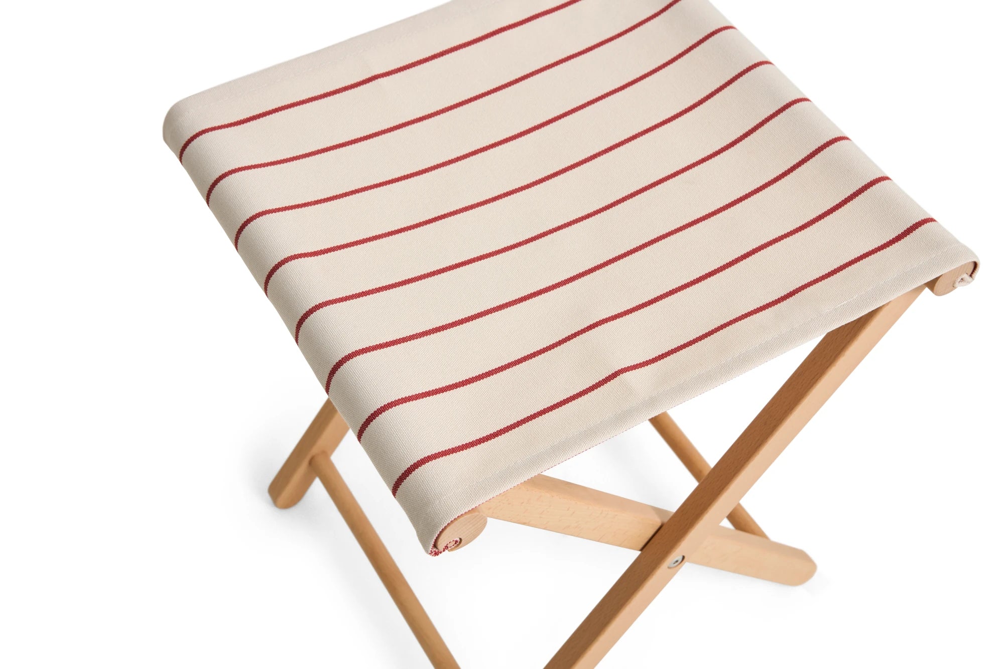 HAY Outdoor Market Folding Stool in Beech & Recycled Poly - Lifestory