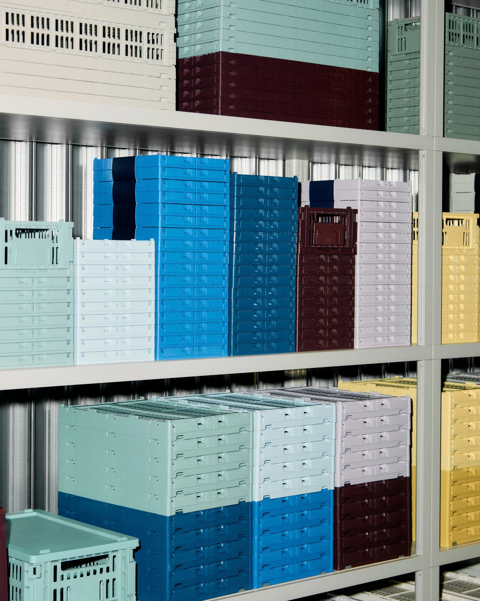 HAY Colour Crate Cube - Collapsible | 100% Recycled Plastic - Lifestory