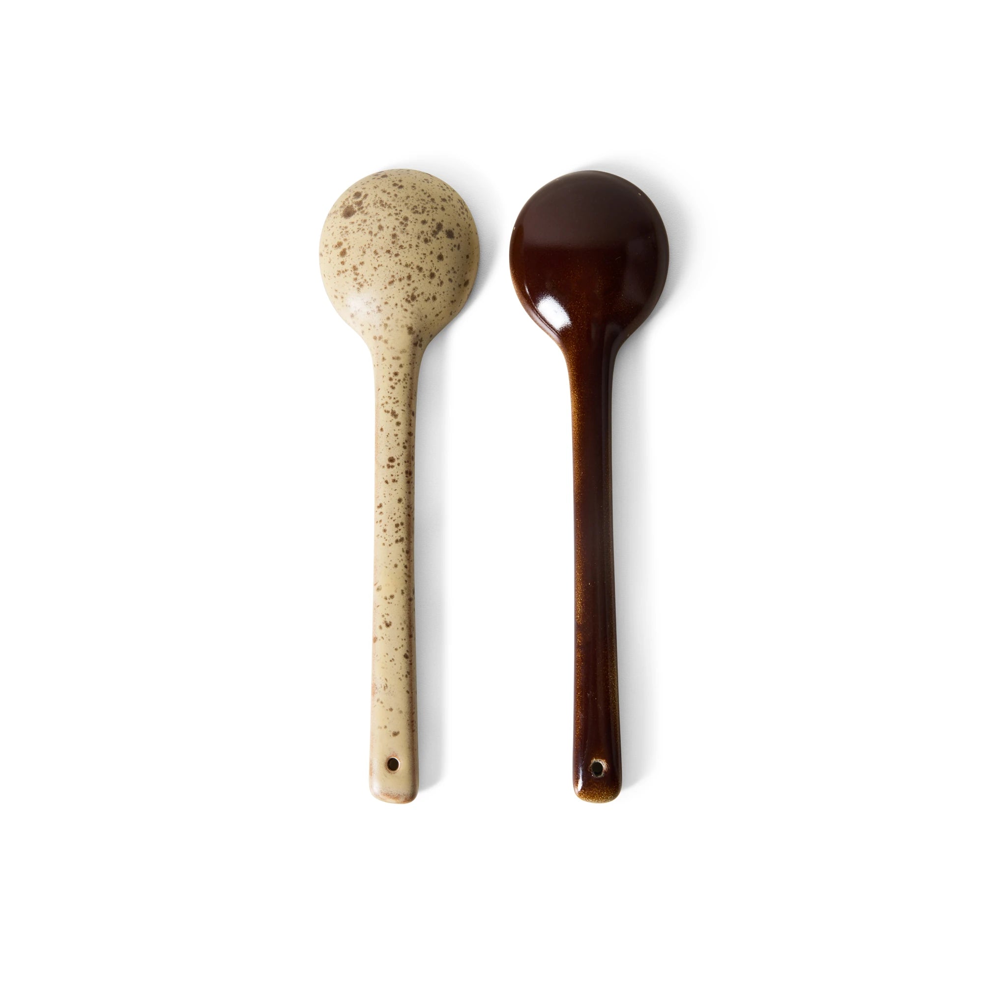 HKLIVING Set of 2 Ceramic Serving Spoons in Various Colourways - Lifestory