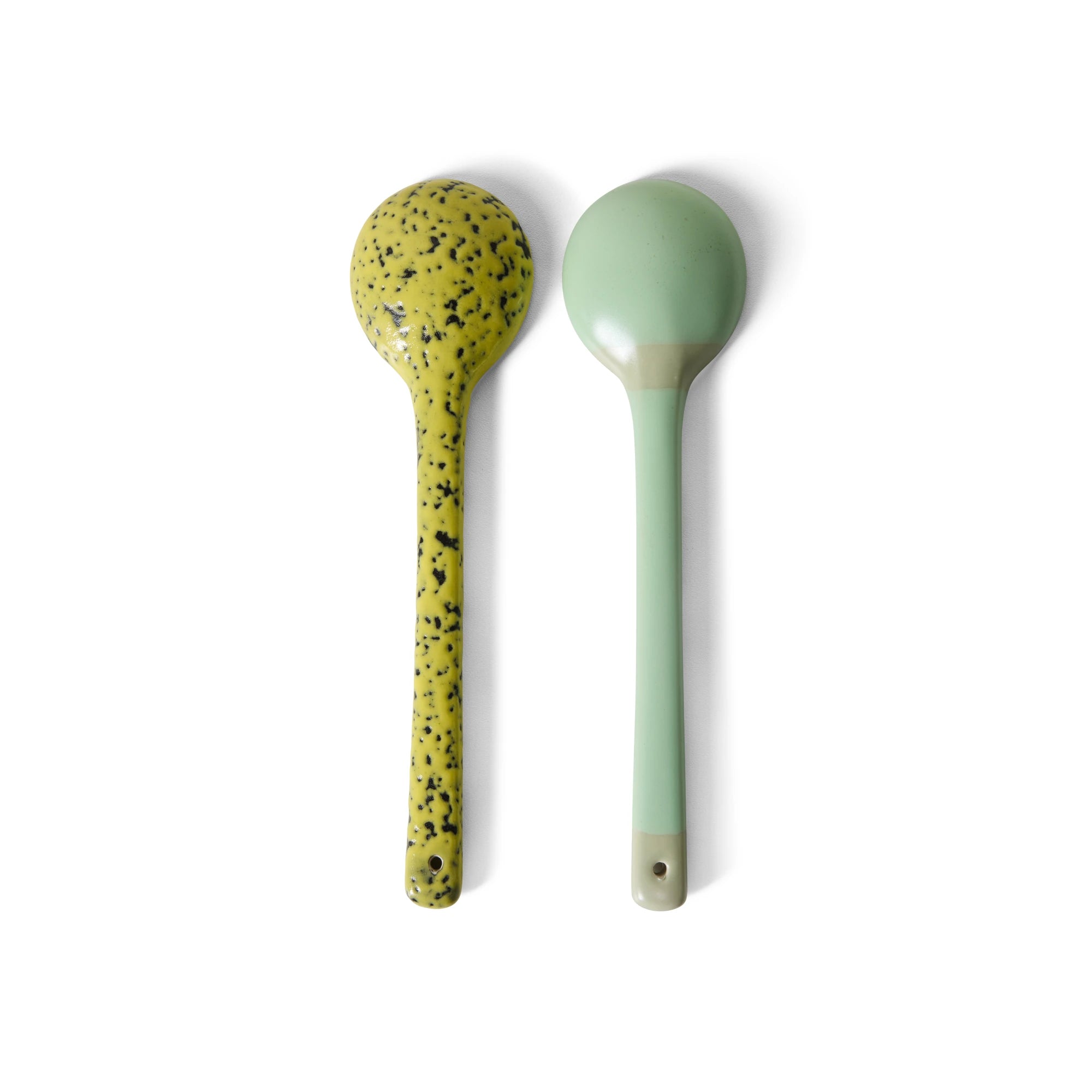 HKLIVING Set of 2 Ceramic Serving Spoons in Various Colourways - Lifestory