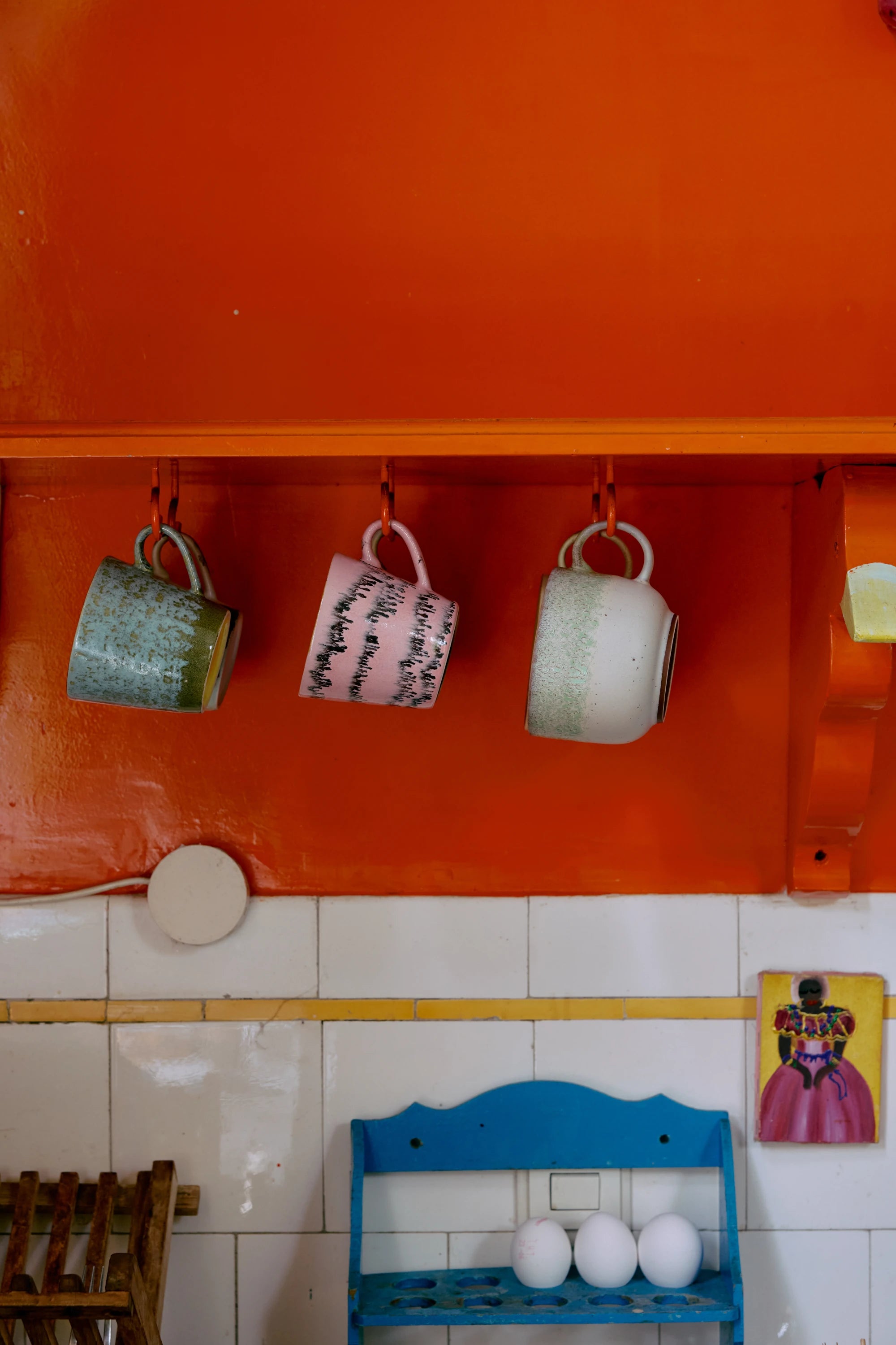 HKLIVING Set of 4 Cappuccino Mugs in Various Colourways - Lifestory