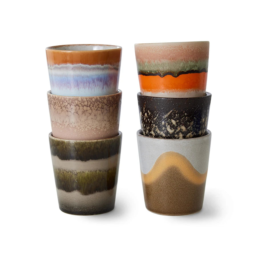 Set of 6 Elements Coffee Mugs by HKLIVING - Lifestory