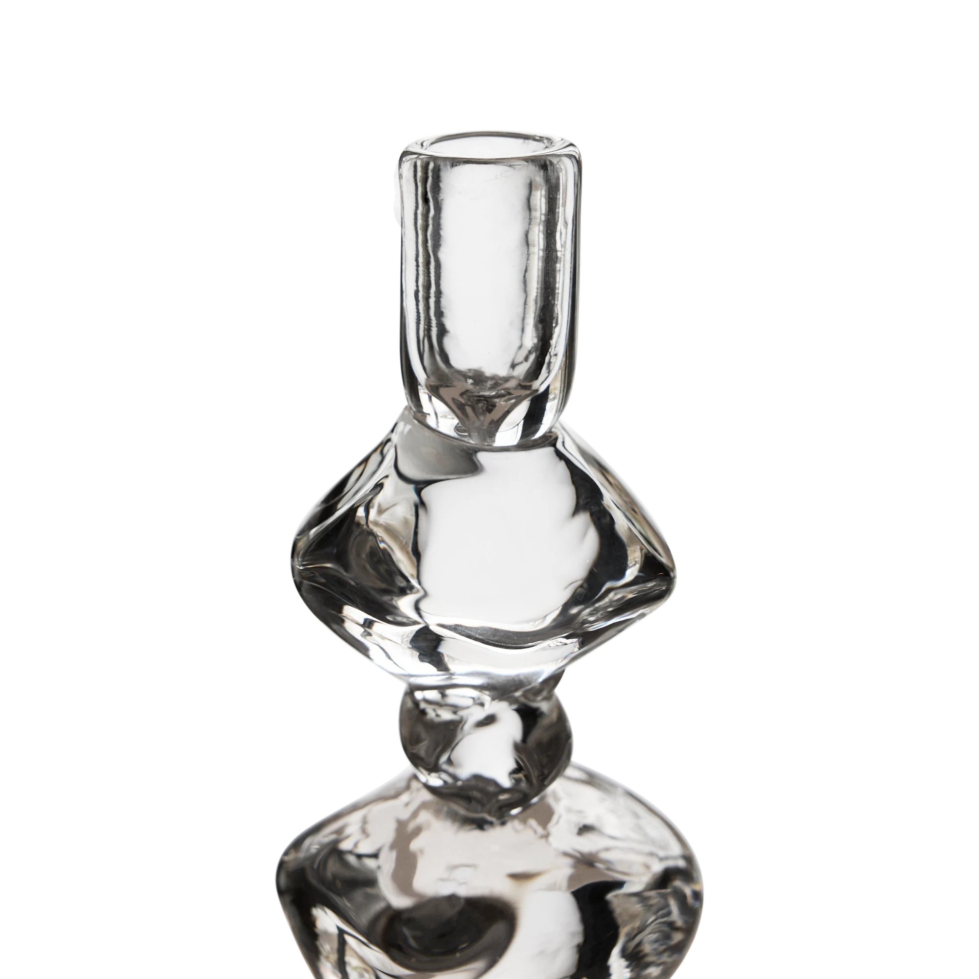 Nienke Sikkema for HKLIVING Candle Holder in Clear Glass - Medium