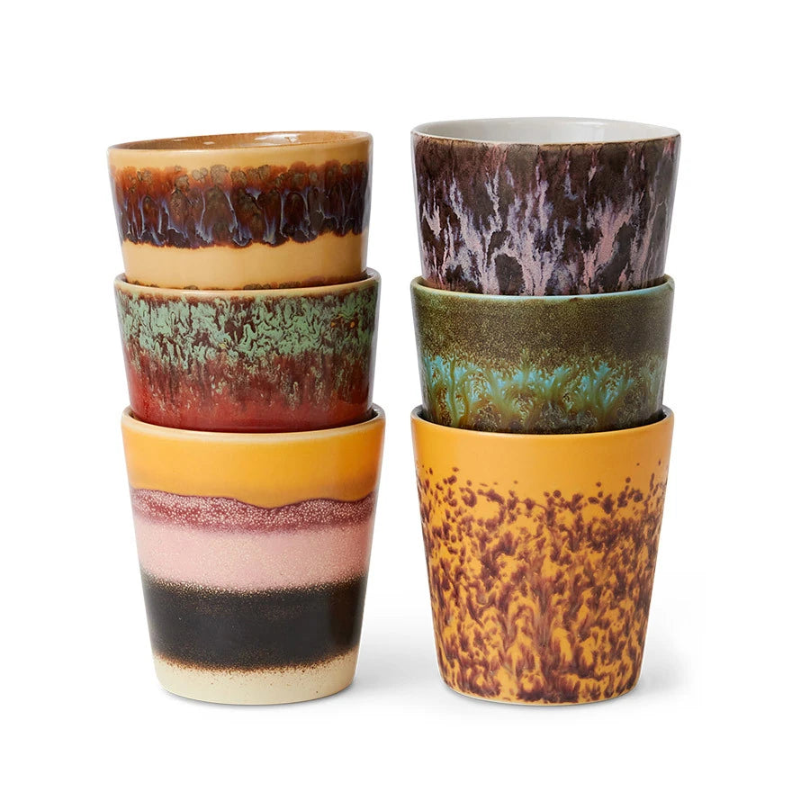 Set of 6 Valley Coffee Mugs by HKLIVING - Lifestory