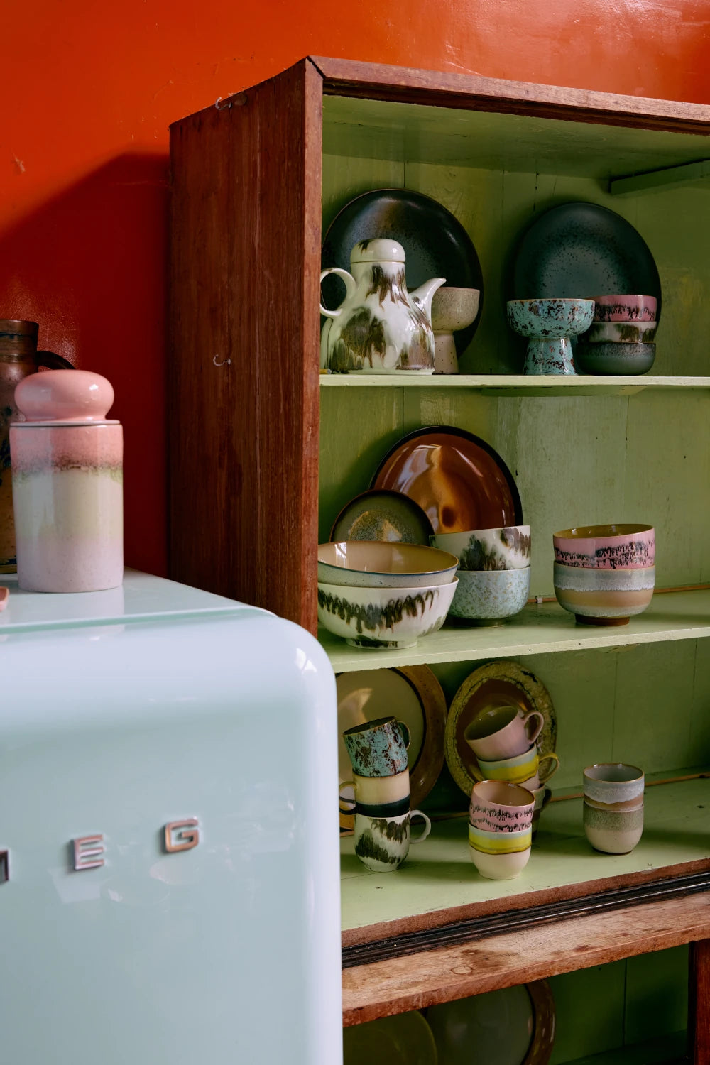HKLIVING Set of 4 Café Mugs in Various Colourways - Lifestory