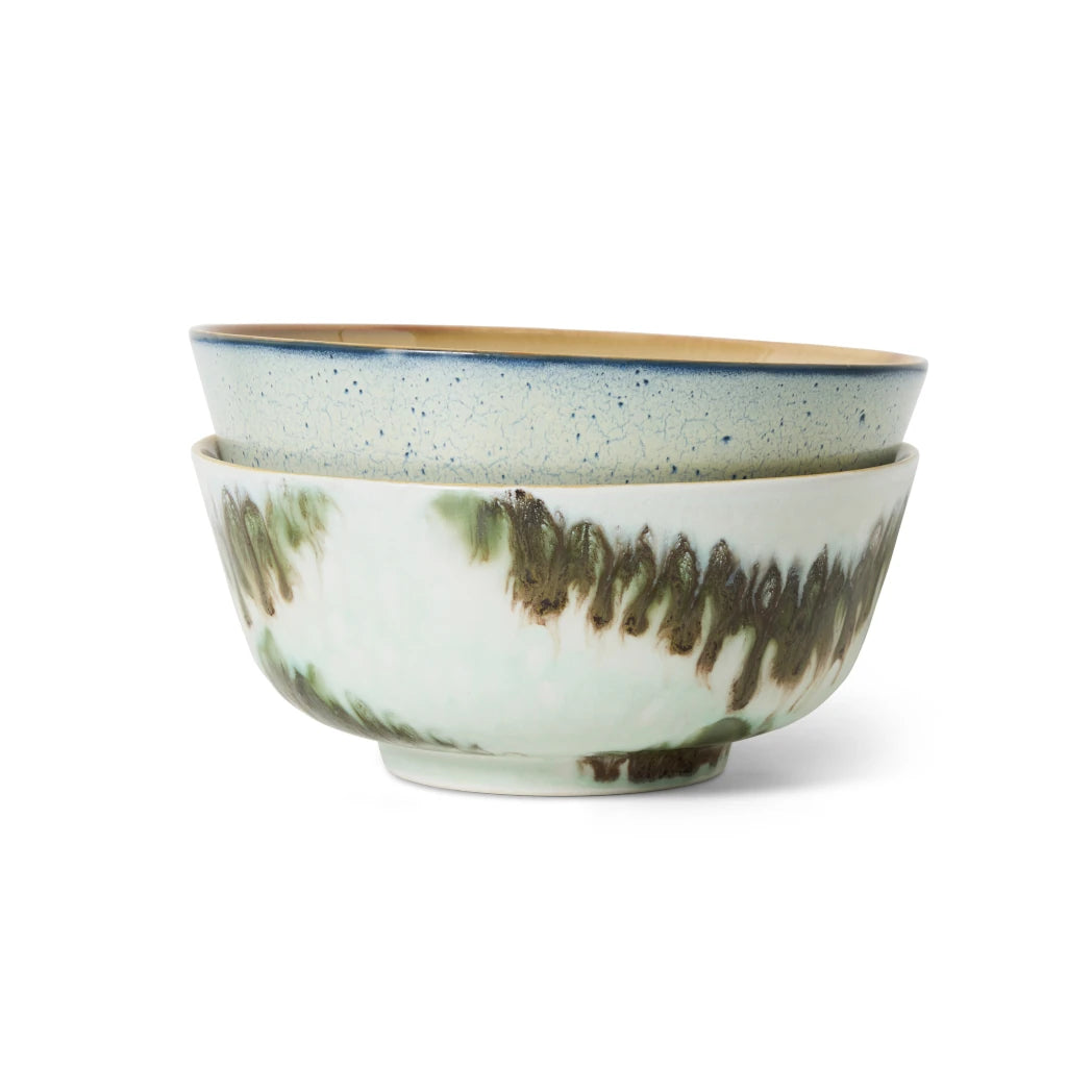 HKLIVING Set of 2 Japanese Noodle Bowls in Various Colours - Lifestory