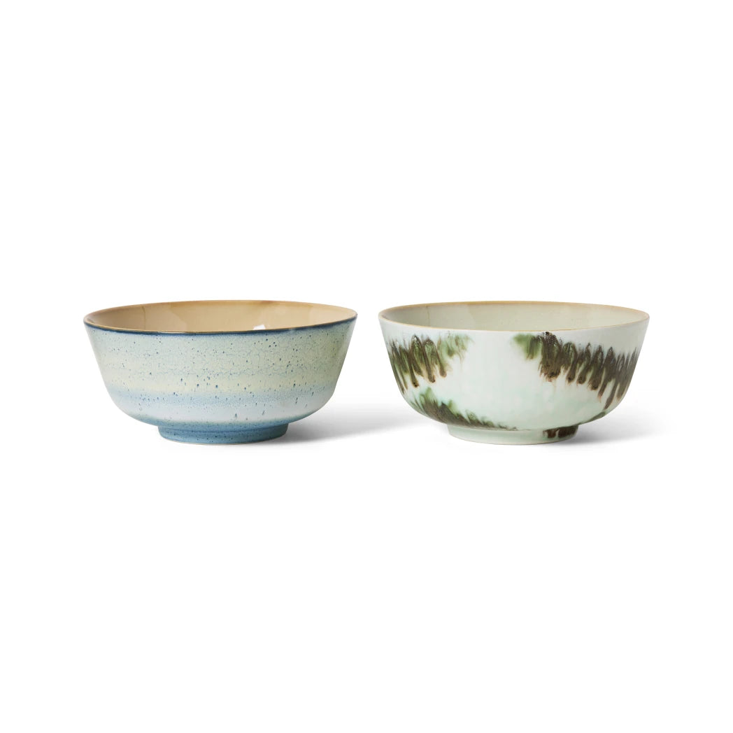HKLIVING Set of 2 Japanese Noodle Bowls in Various Colours - Lifestory