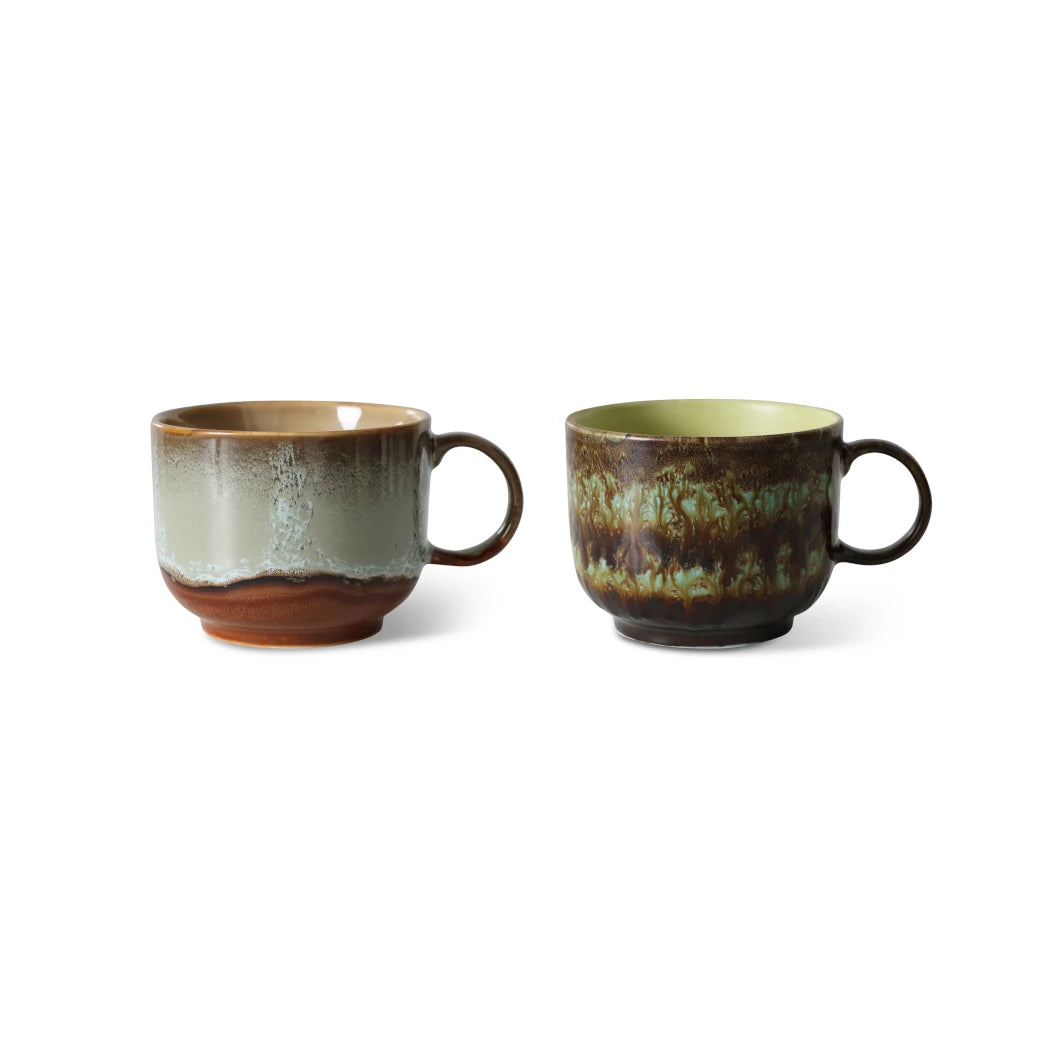 HKLIVING Set of 2 Tea Cups in Various Colourways - Lifestory