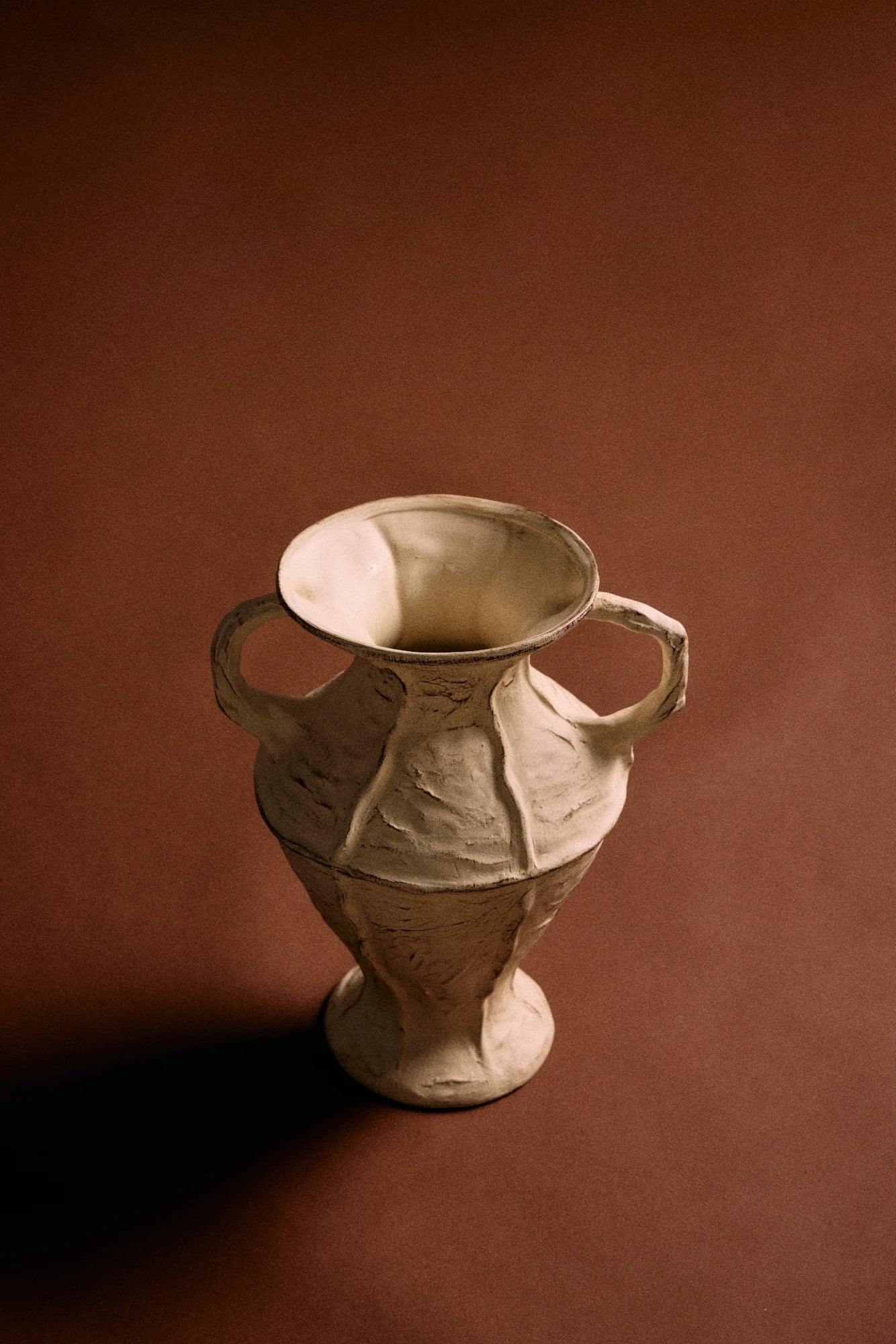 HKLIVING New Classics Large Stoneware Vase in Cream - Lifestory