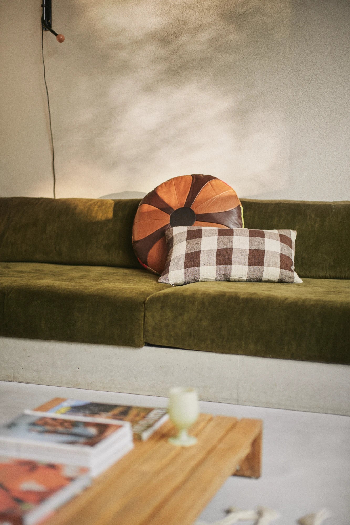 HKLIVING Rectangular Woven Linen Cushion (60 x 35cm) in Vineyard - Lifestory