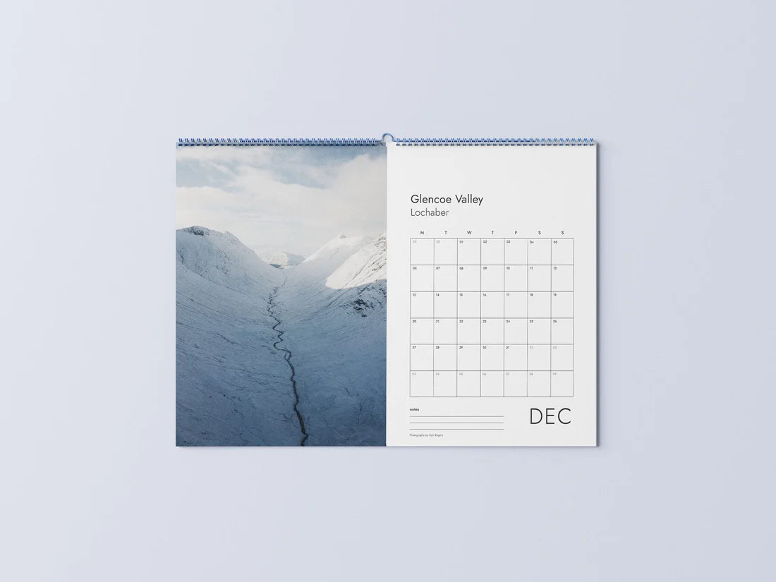 Hidden Scotland A3 2027 Wall Calendar