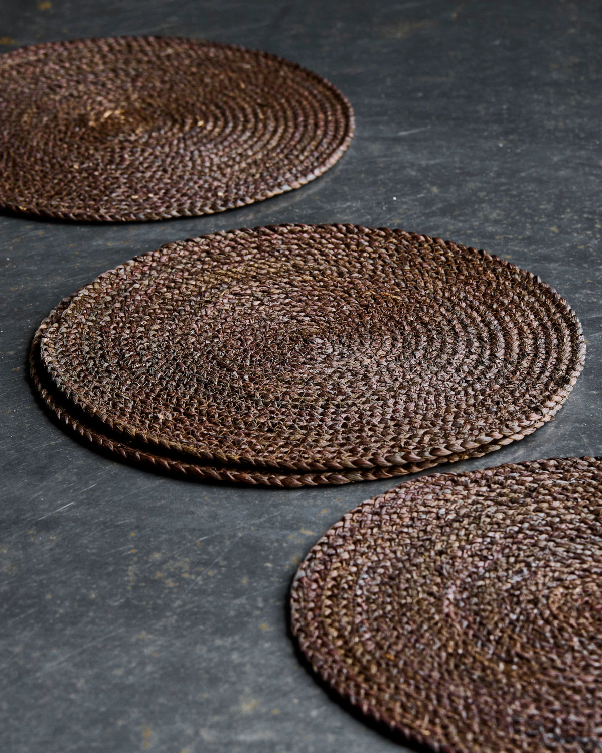 House Doctor HDCircle Placemats, Chocolate, Set of 4
