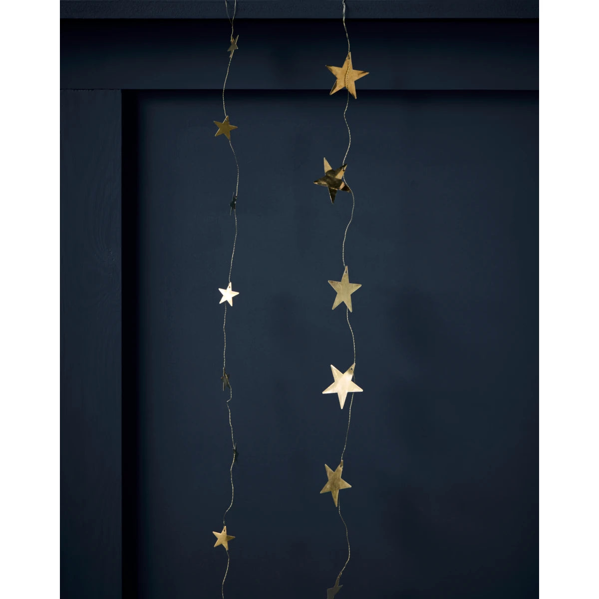 House Doctor Antique Brass Star Garland (150cm) - Lifestory