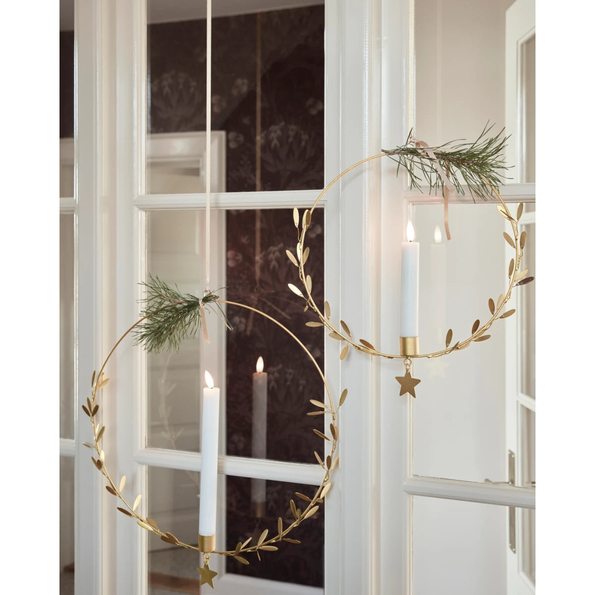 House Doctor Brass Decorative Mistel Hanging Candle Holder - Lifestory